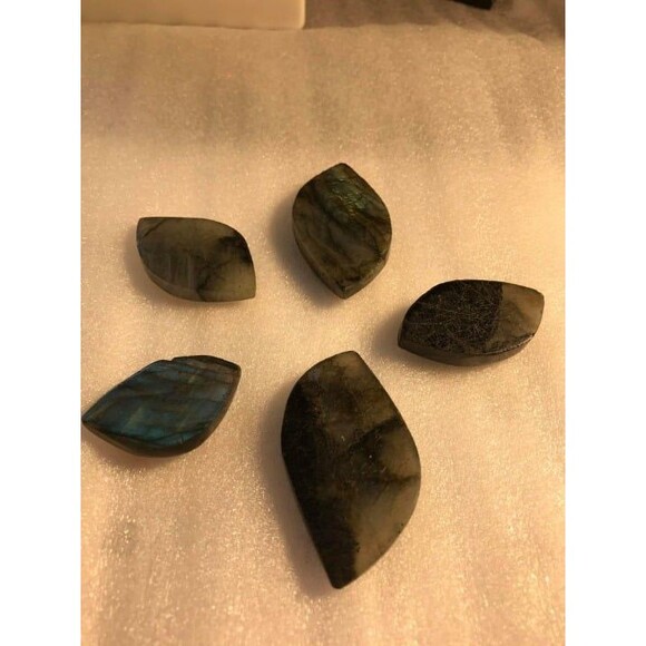 Labradorite Cabochon Lot - 5 cabs #2 - Picture 7 of 8